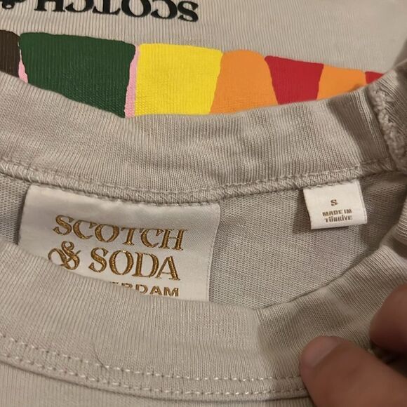 Scotch & soda LOVE WIN TEE WITH BIG BACK ARTWORK UNISEX - Print T-shirt Small - Picture 6 of 9